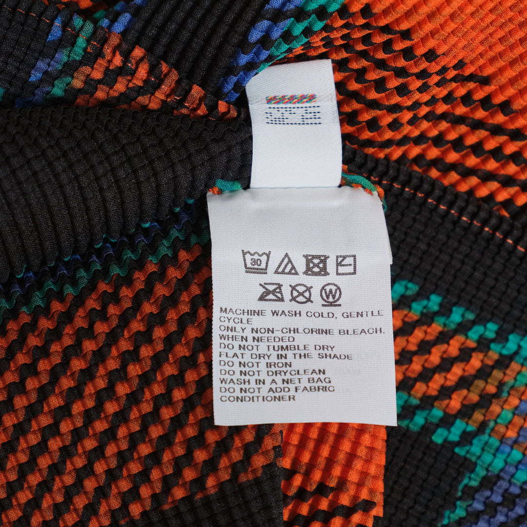 Tartan Check High Neck Top
