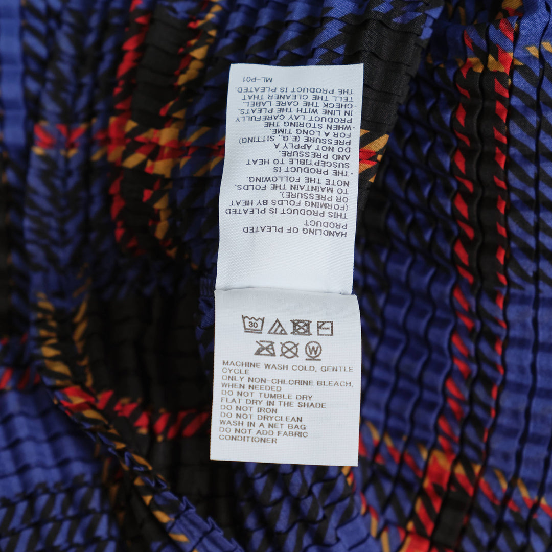 Tartan Check Pleated Shirt Top