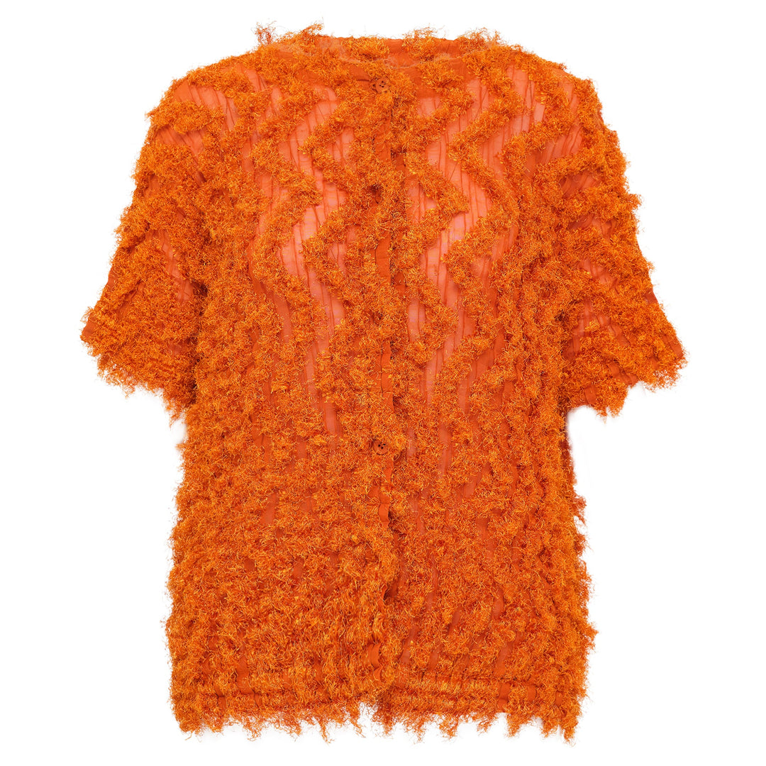 Shaggy Pleats Top