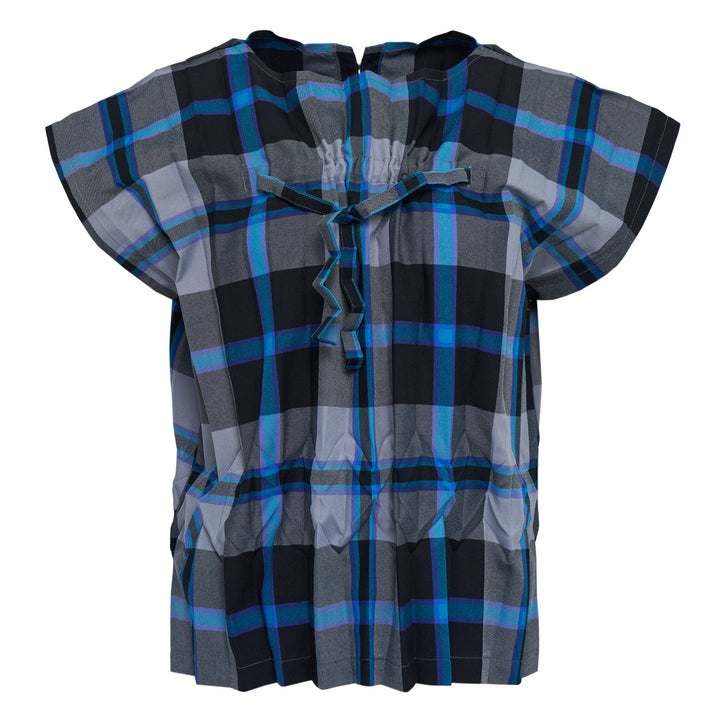 Tartan Check Pleats Top