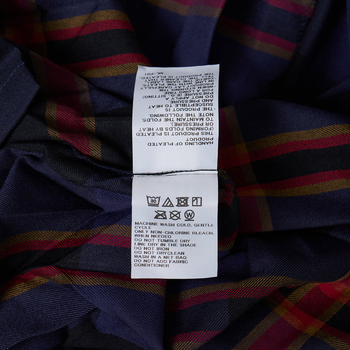 Tartan Check Pleats Top