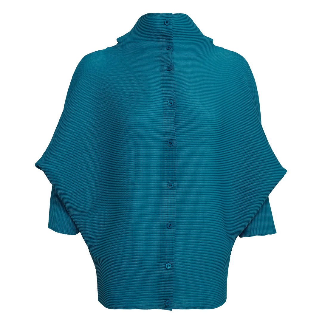 Dolman Stretch Pleats Cardigan
