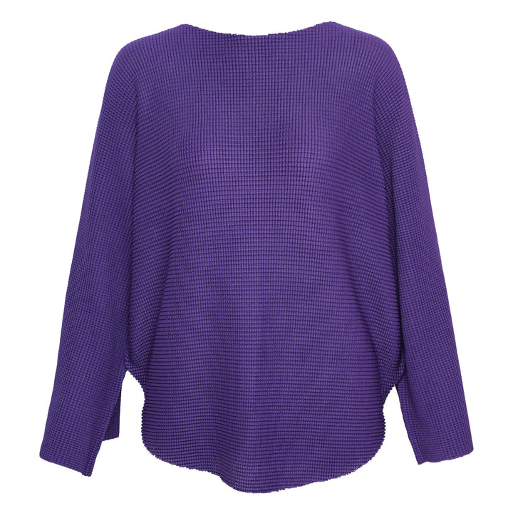 Curve Knit Stretch Pleats Top