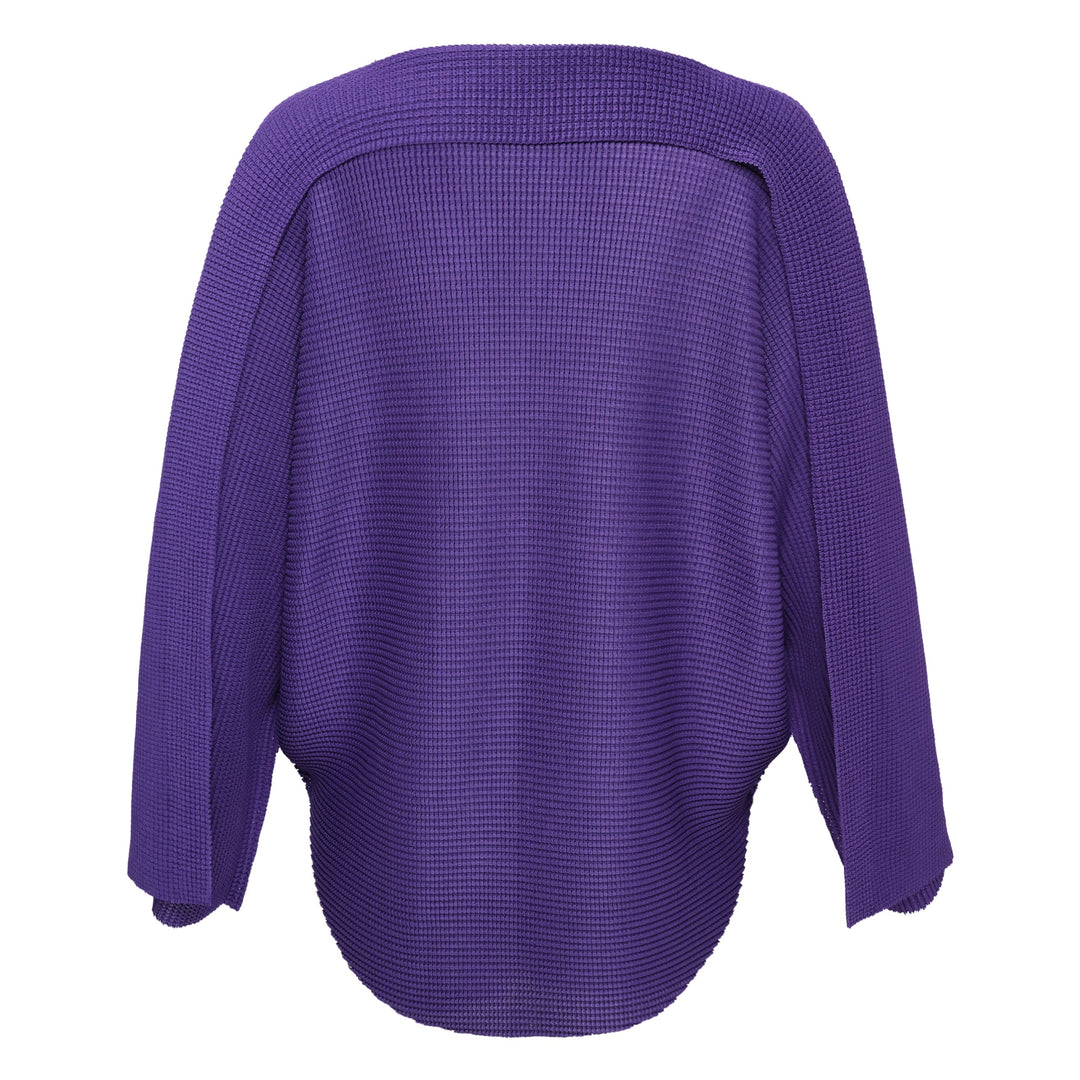 Curve Knit Stretch Pleats Top