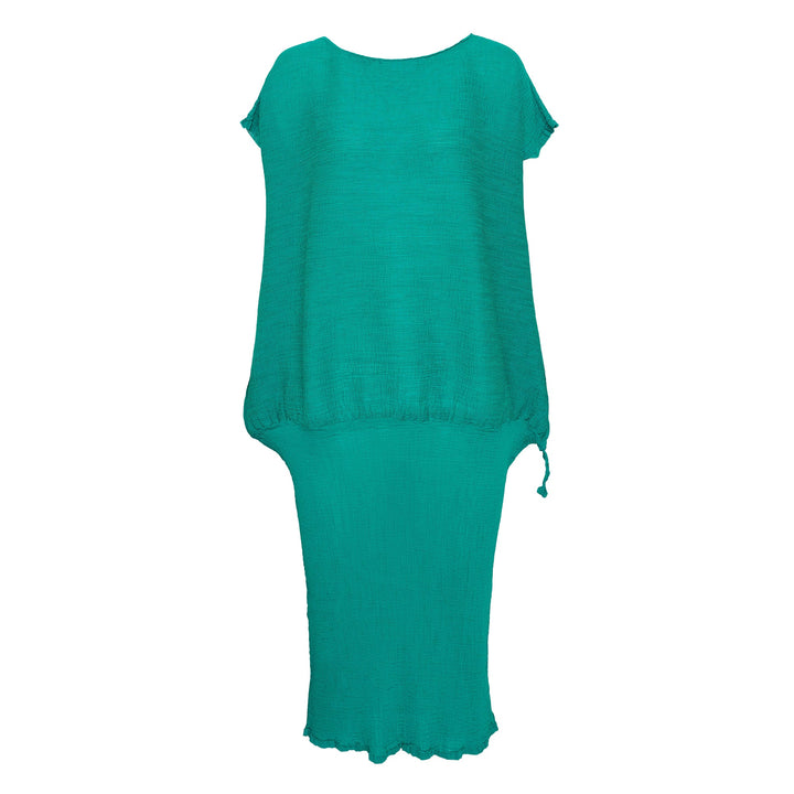 Balloon See-Through Crepe Dress