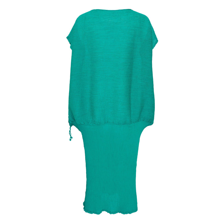 Balloon See-Through Crepe Dress