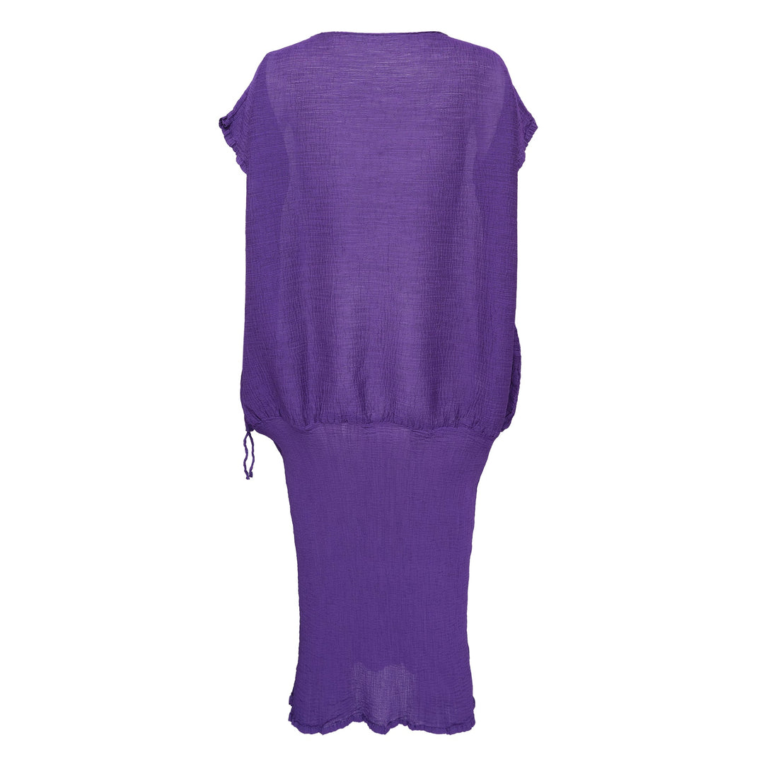 Balloon See-Through Crepe Dress