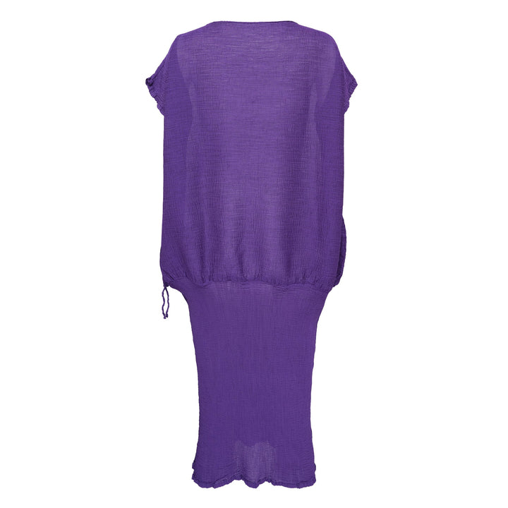 Balloon See-Through Crepe Dress