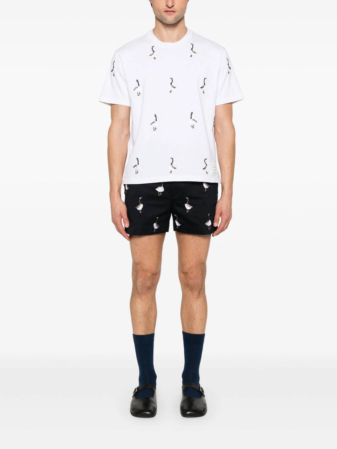 Short Sleeve Tee Geese Print