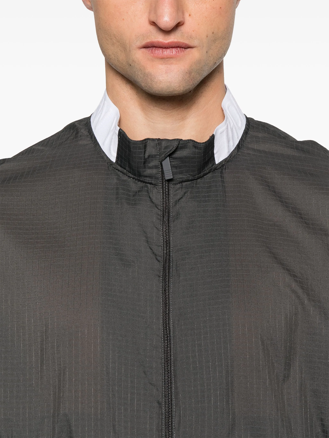 Nylon 4-Bar Ripstop Windbreaker