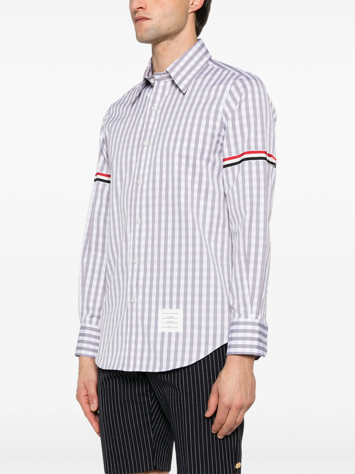 Gingham Check Poplin Armband Shirt
