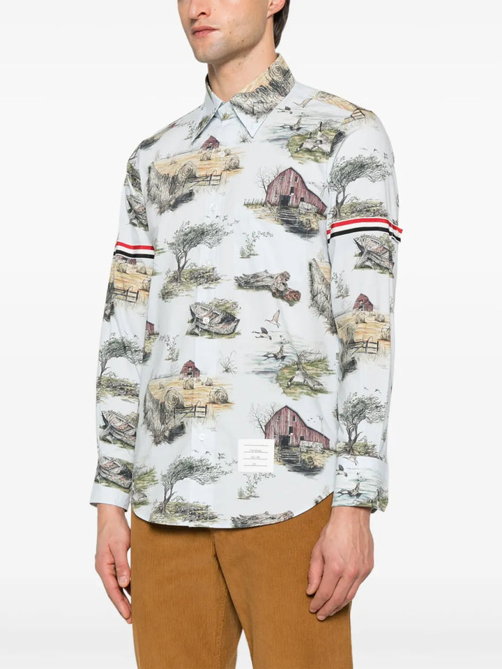 ストレートフィットシャツ