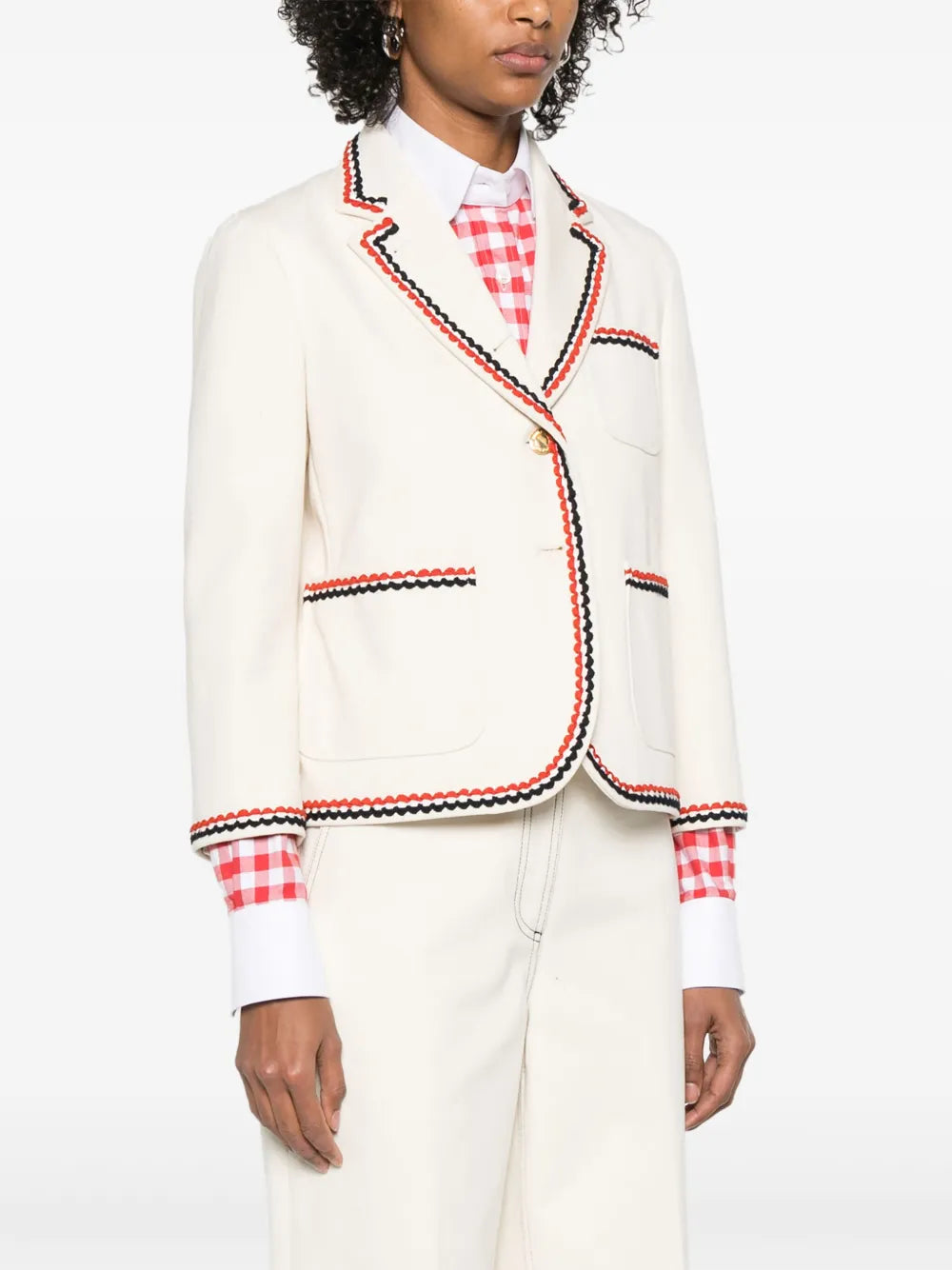 Selvedge Denim Cropped Sack Sportcoat