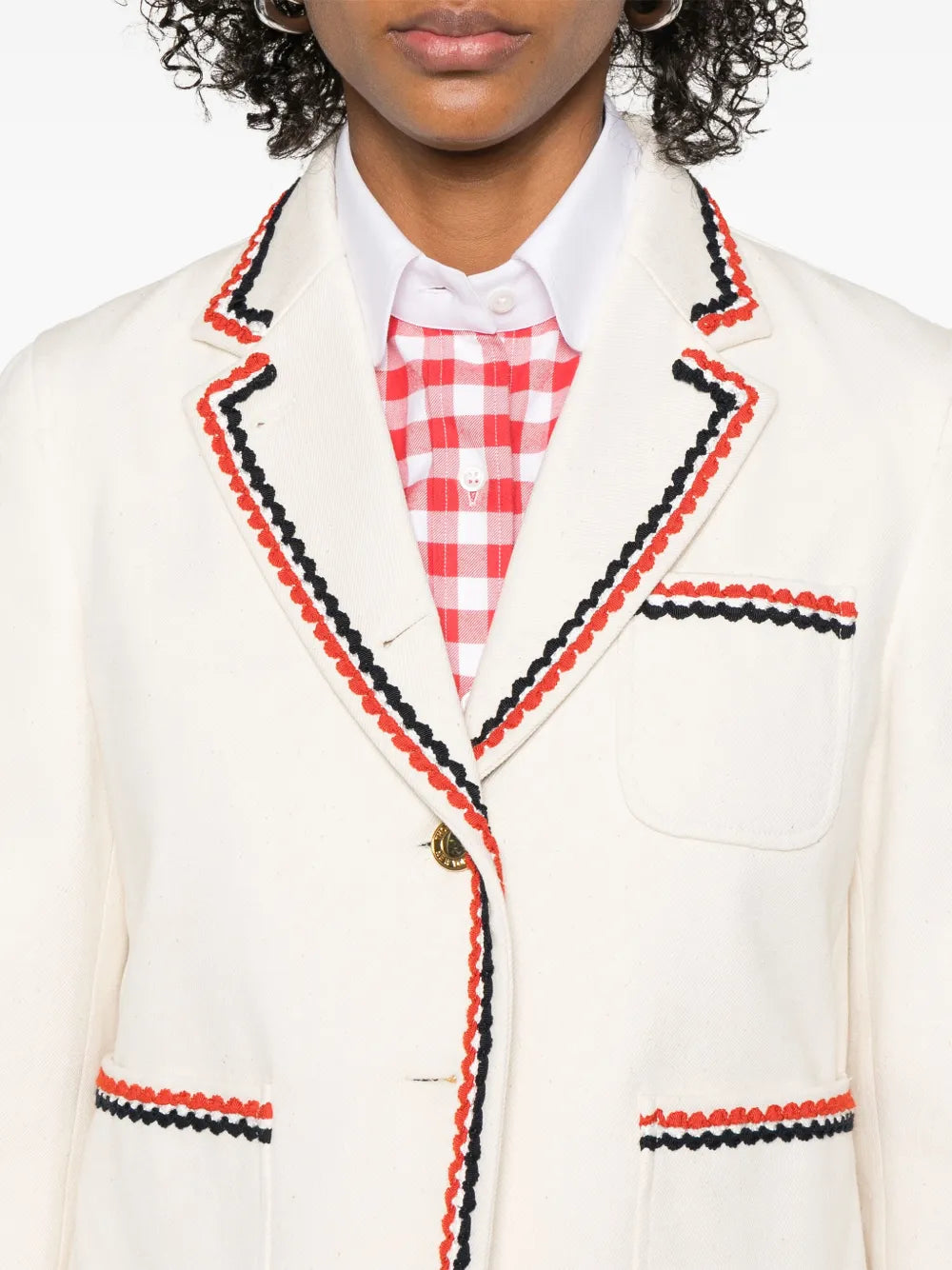 Selvedge Denim Cropped Sack Sportcoat