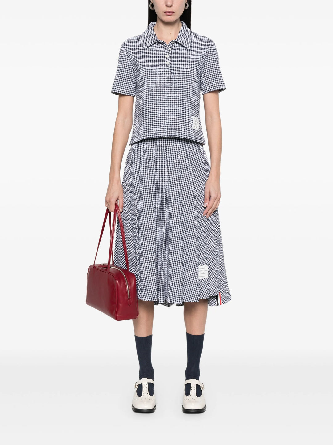 Knee Length Pleated Skirt