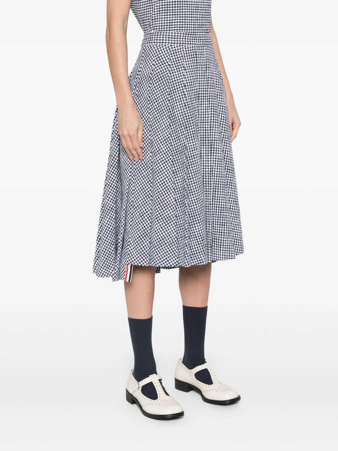 Knee Length Pleated Skirt