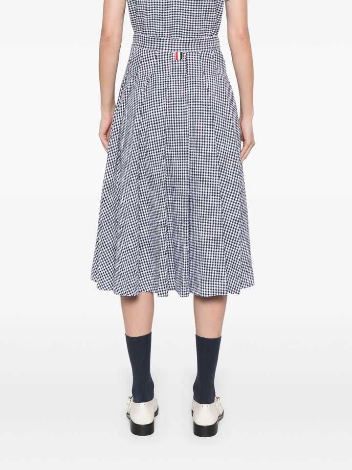 Knee Length Pleated Skirt