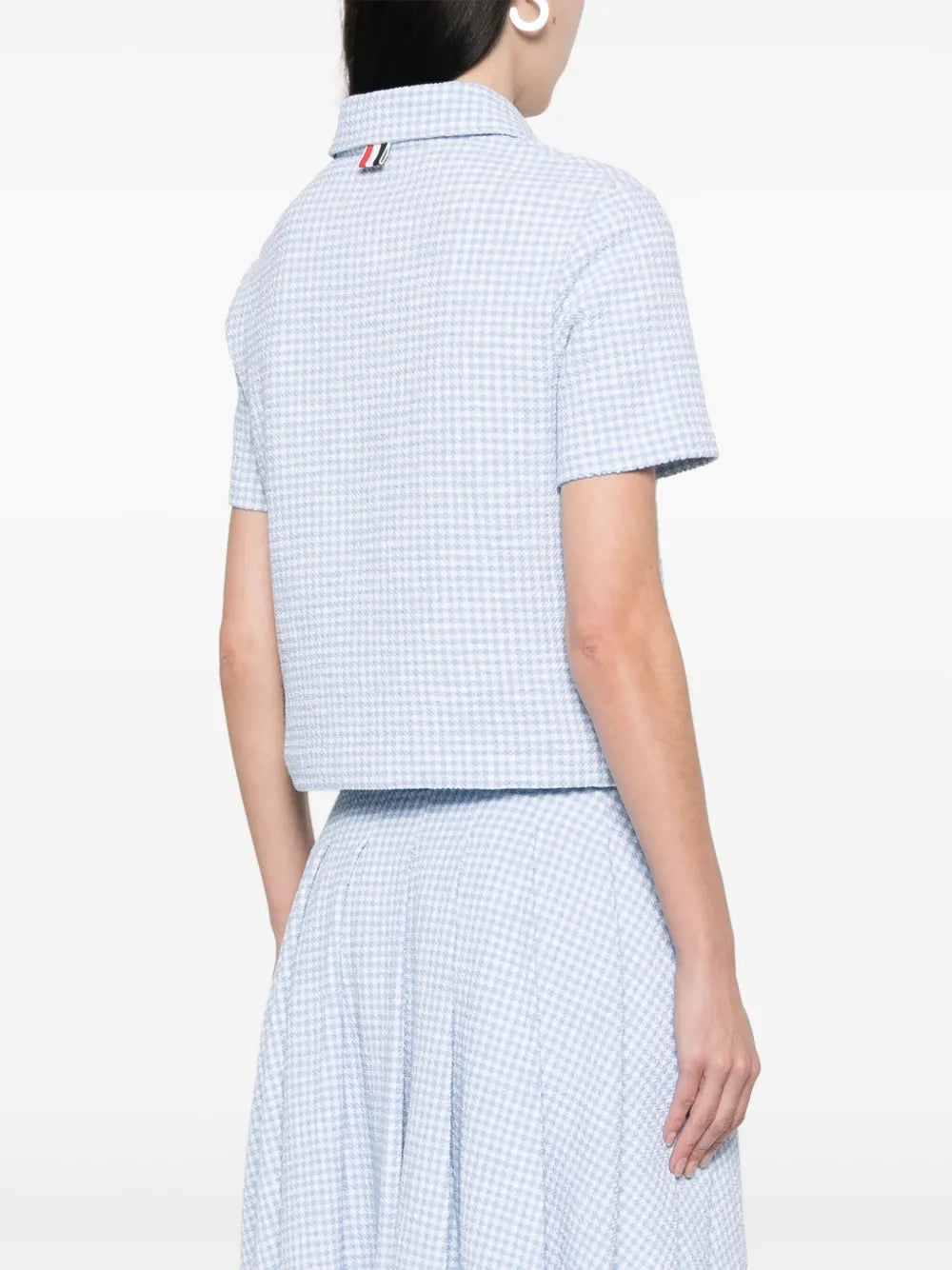 Short Sleeve Polo Gingham Check