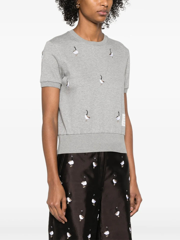 Short Sleeve Rib Cuff Tee