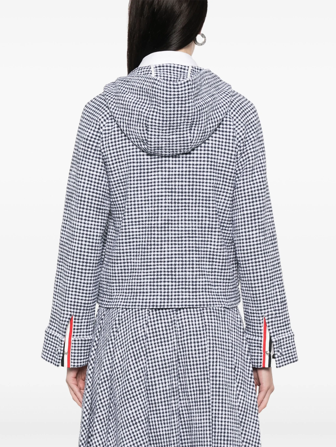 Gingham Cotton Tweed Jacket