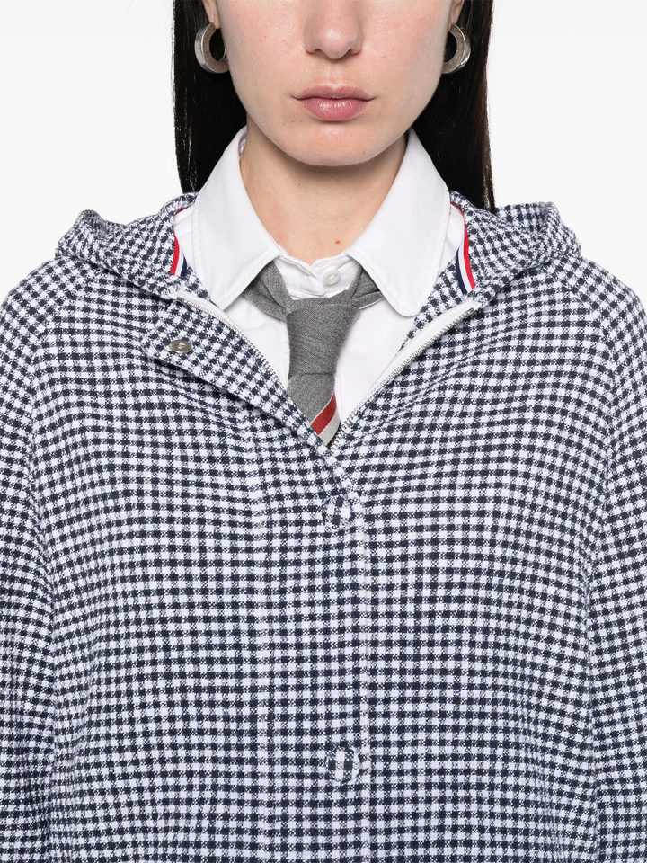 Gingham Cotton Tweed Jacket