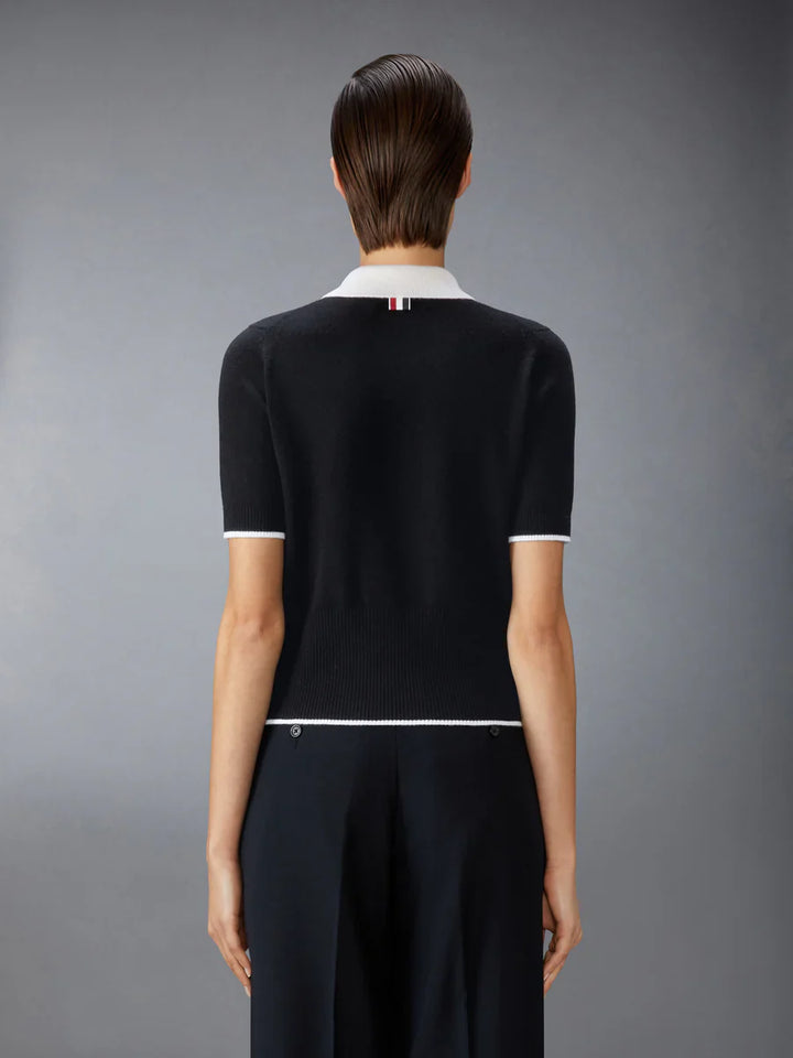 بولو نسائي من كشمير بتقنية الجيرسي