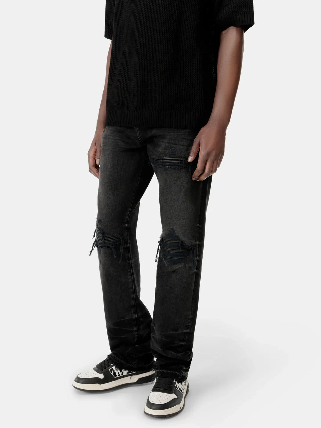 Leather Straight MX1 Jeans