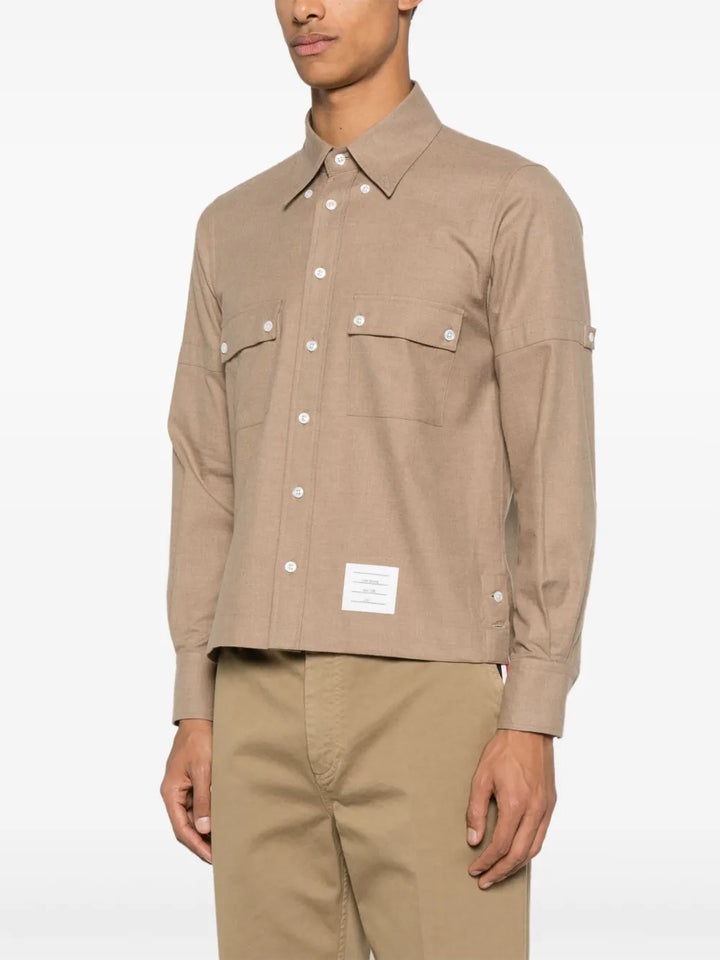 Cotton Flannel Utility Shirt