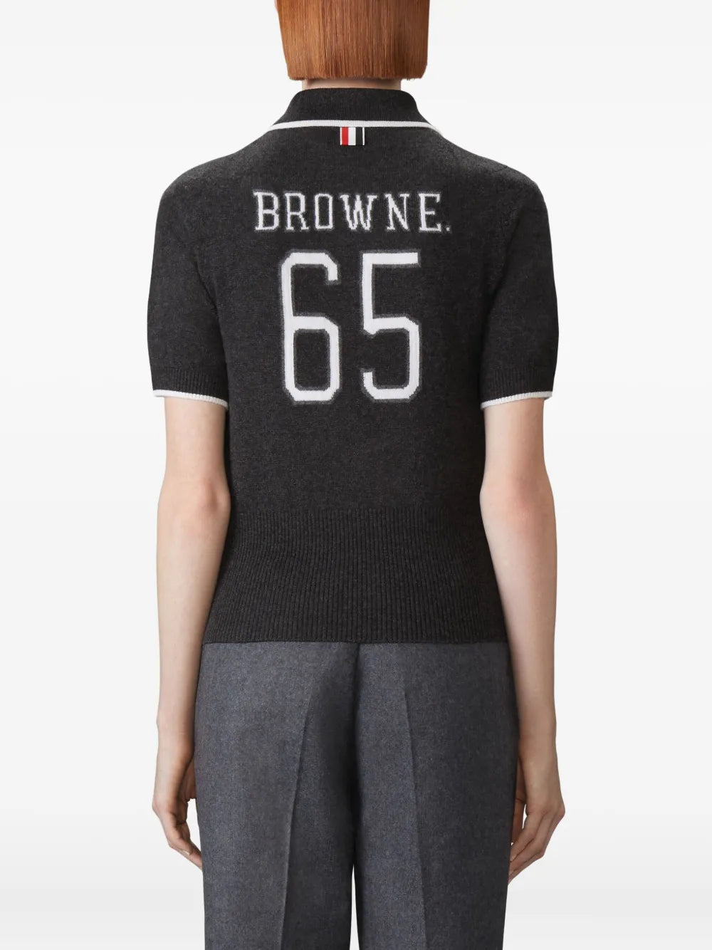Browne Jersey Intarsia Cashmere Polo