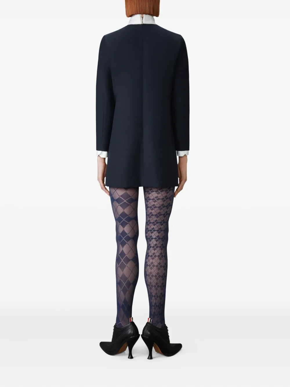High Wool Suiting Shift Dress