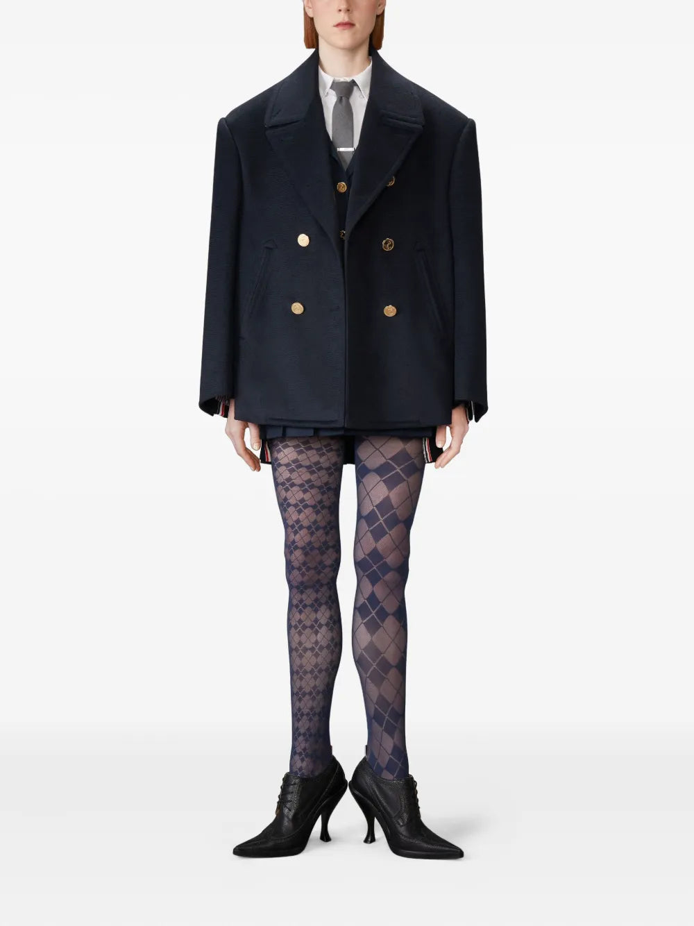 Ziberline Finish Cashmere Oversized Peacoat