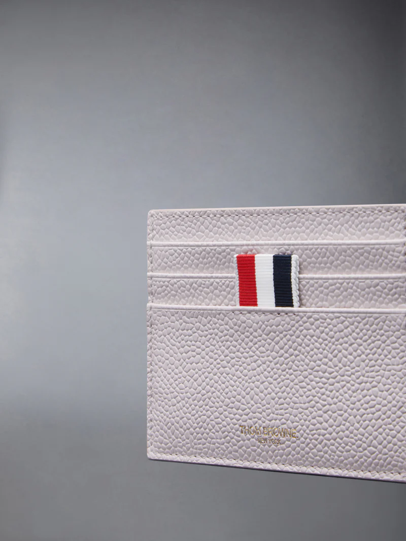 Pebble Grain Note Compartment Card Holder Men