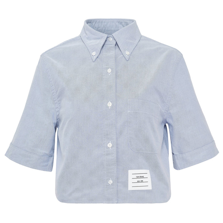 Classic Cropped Point Collar Shirt