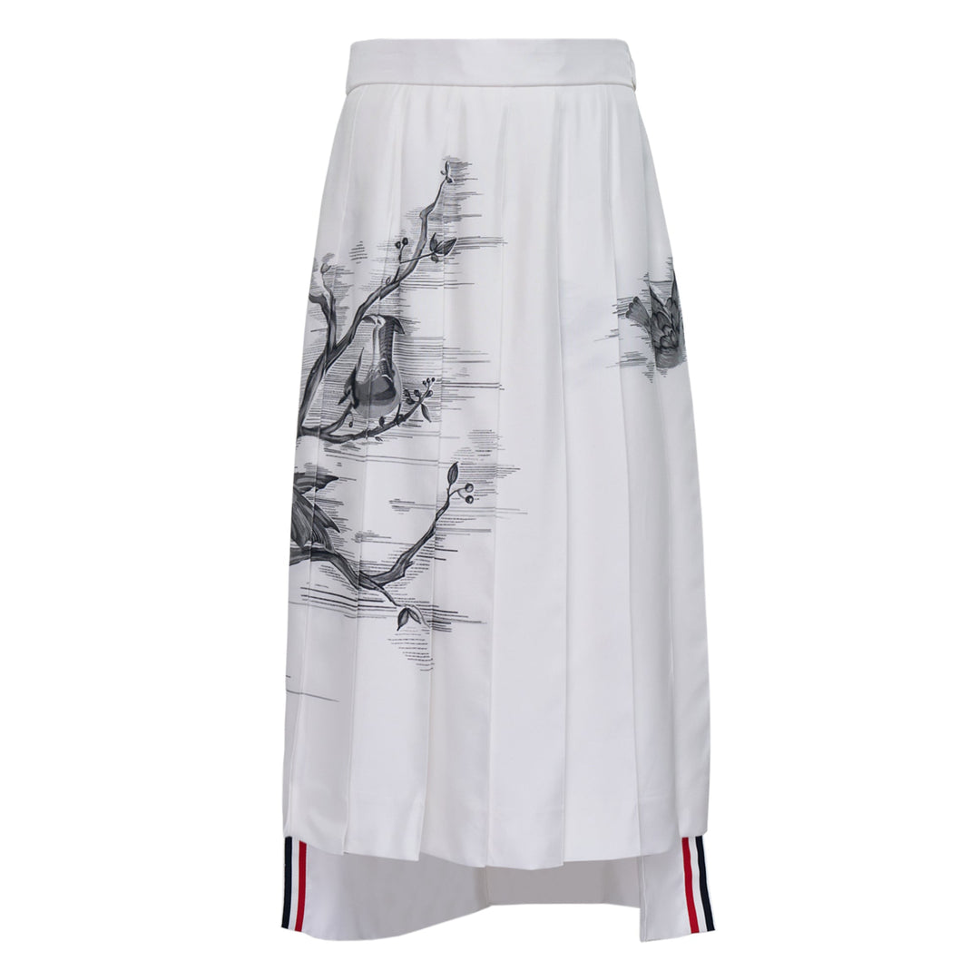 Classic Knee Drop Back Pleated Skirt Women