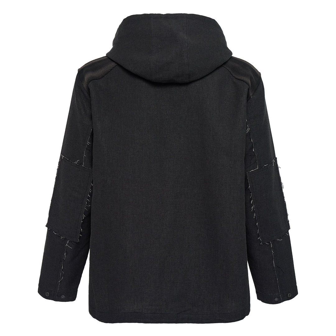 Sun-Bleached Raw Edged Anorak Sweatshirt