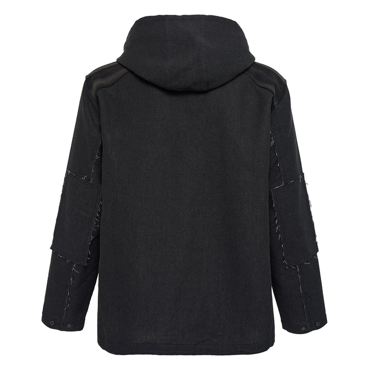 Sun-Bleached Raw Edged Anorak Sweatshirt