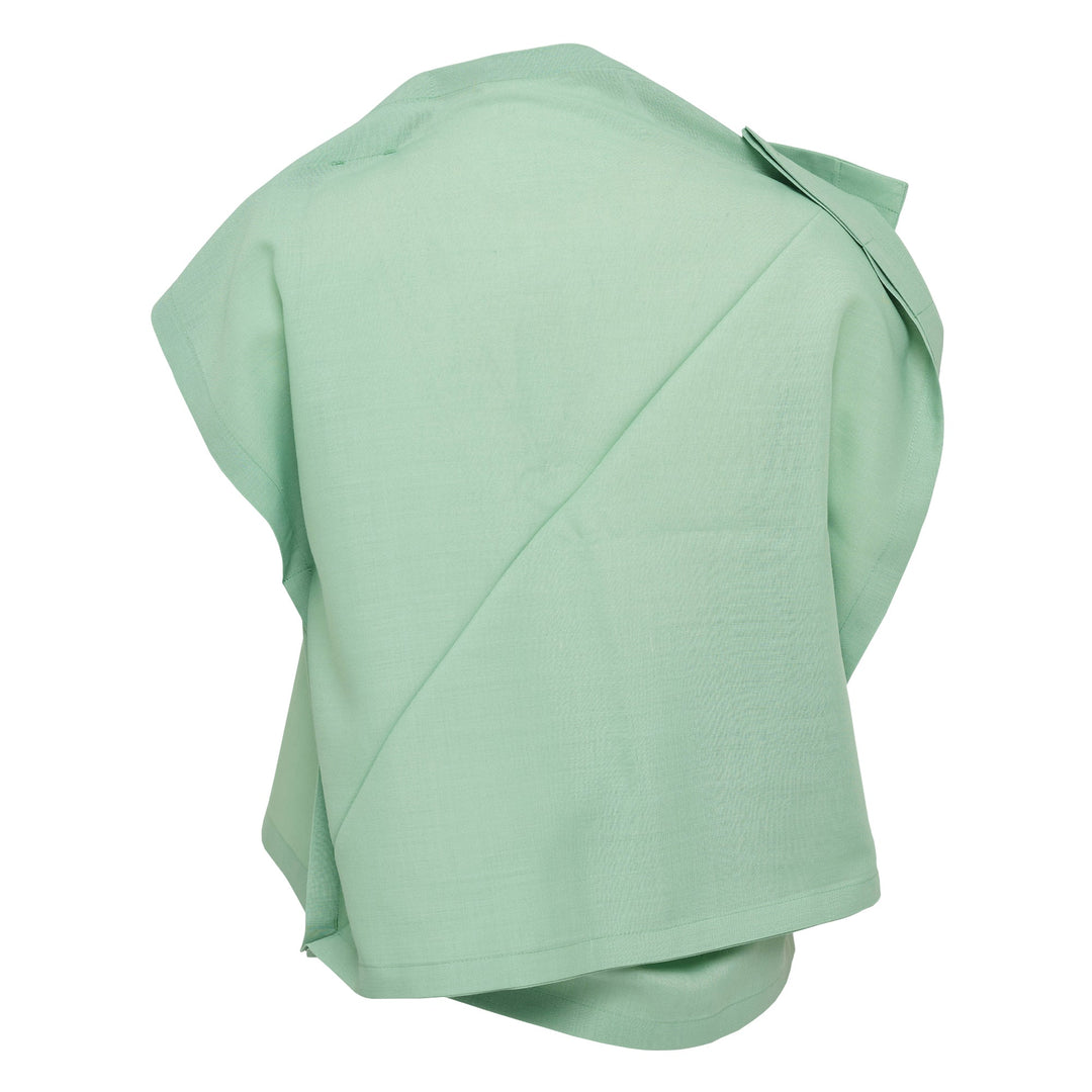 Square Ramie Woven Top