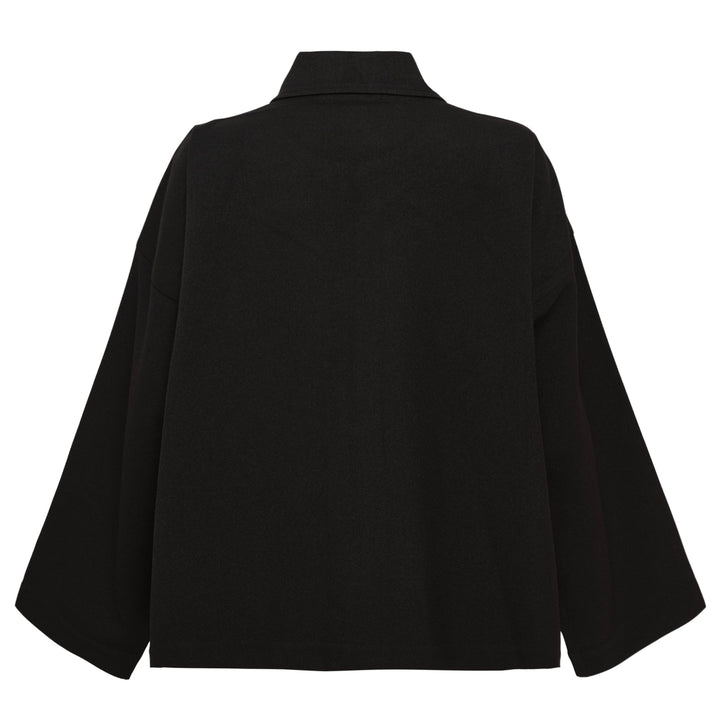 Wool Like Flat Tuck Jacket