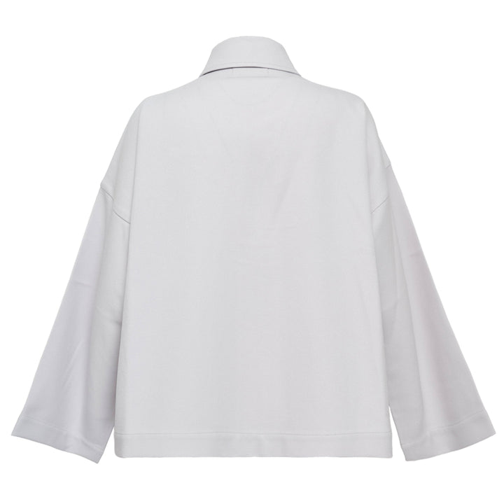 Wool Like Flat Tuck Jacket