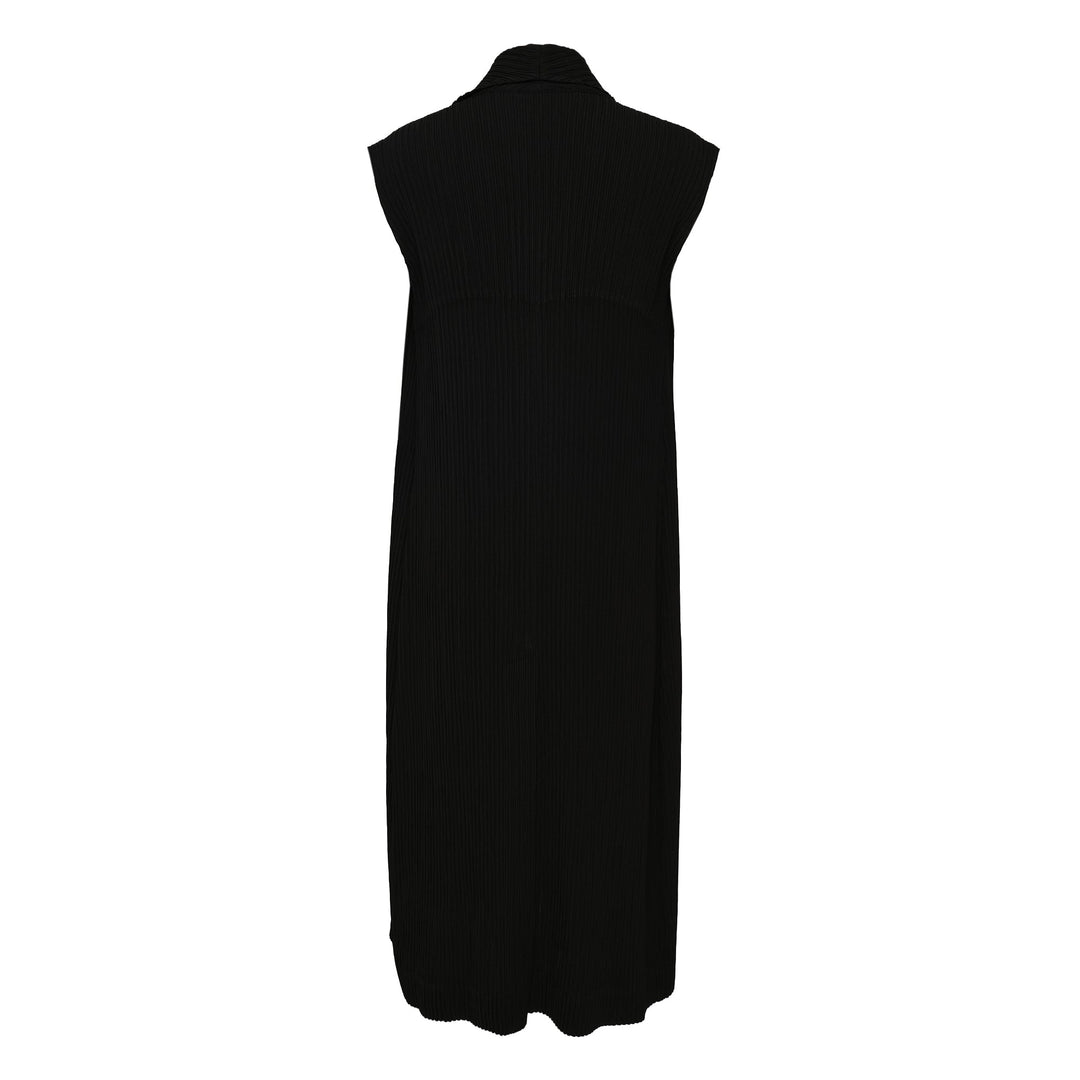 Hatching Pleats Pleated Vest