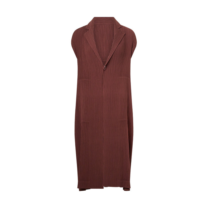 Hatching Pleats Pleated Vest