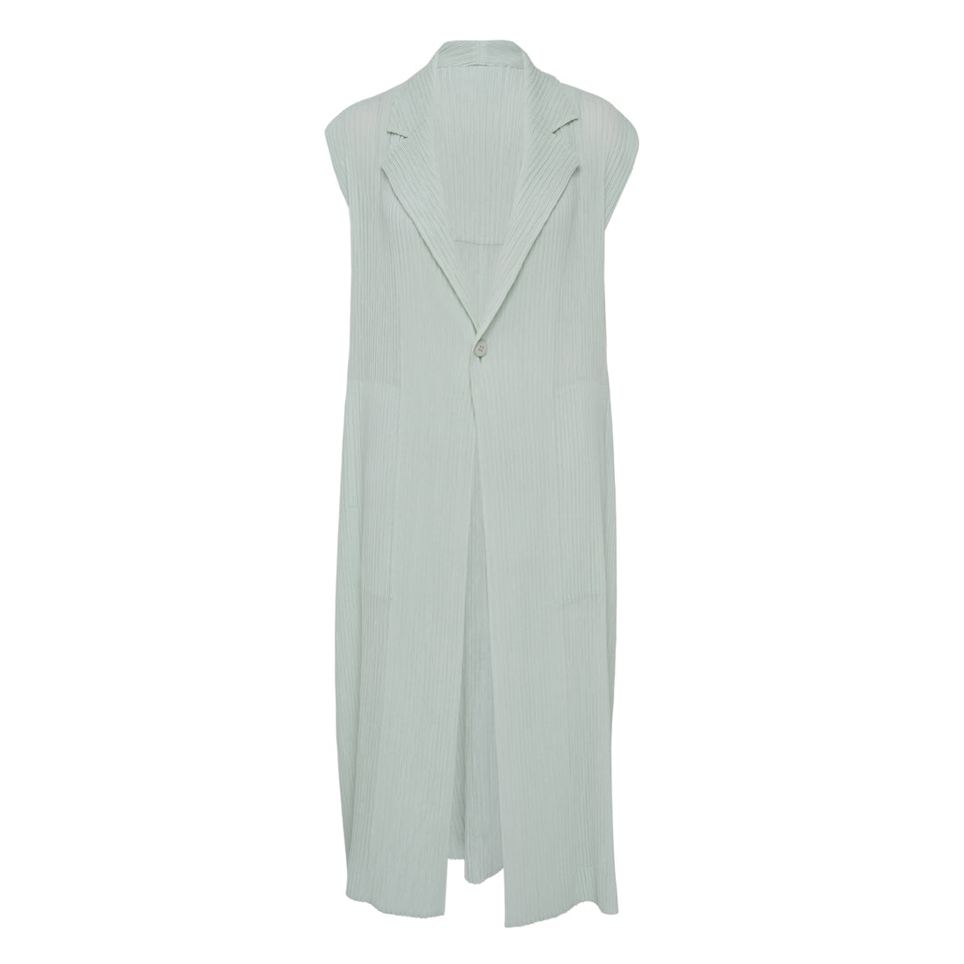 Hatching Pleats Pleated Vest