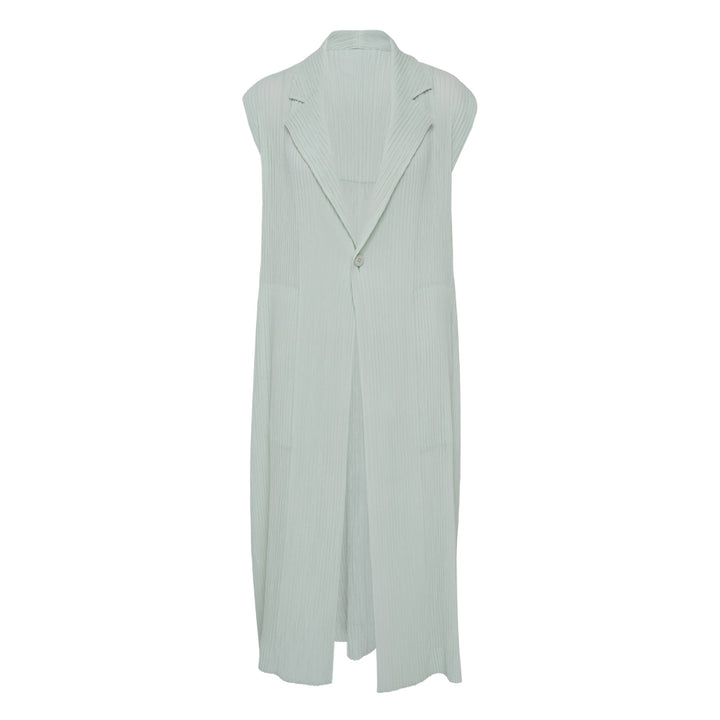 Hatching Pleats Pleated Vest