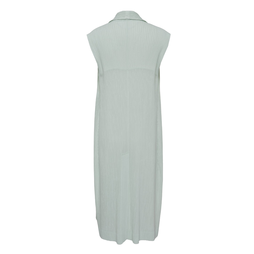 Hatching Pleats Pleated Vest