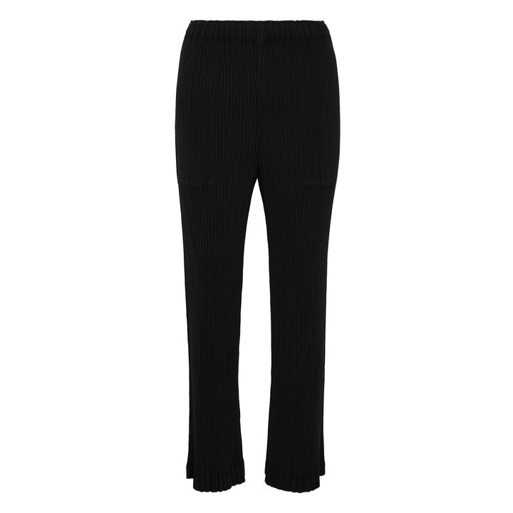 Hatching Pleated Pants