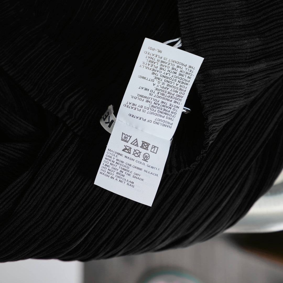 Hatching Pleated Pants