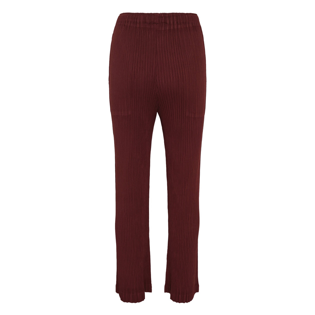 Hatching Pleated Pants