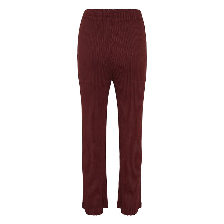 Hatching Pleated Pants