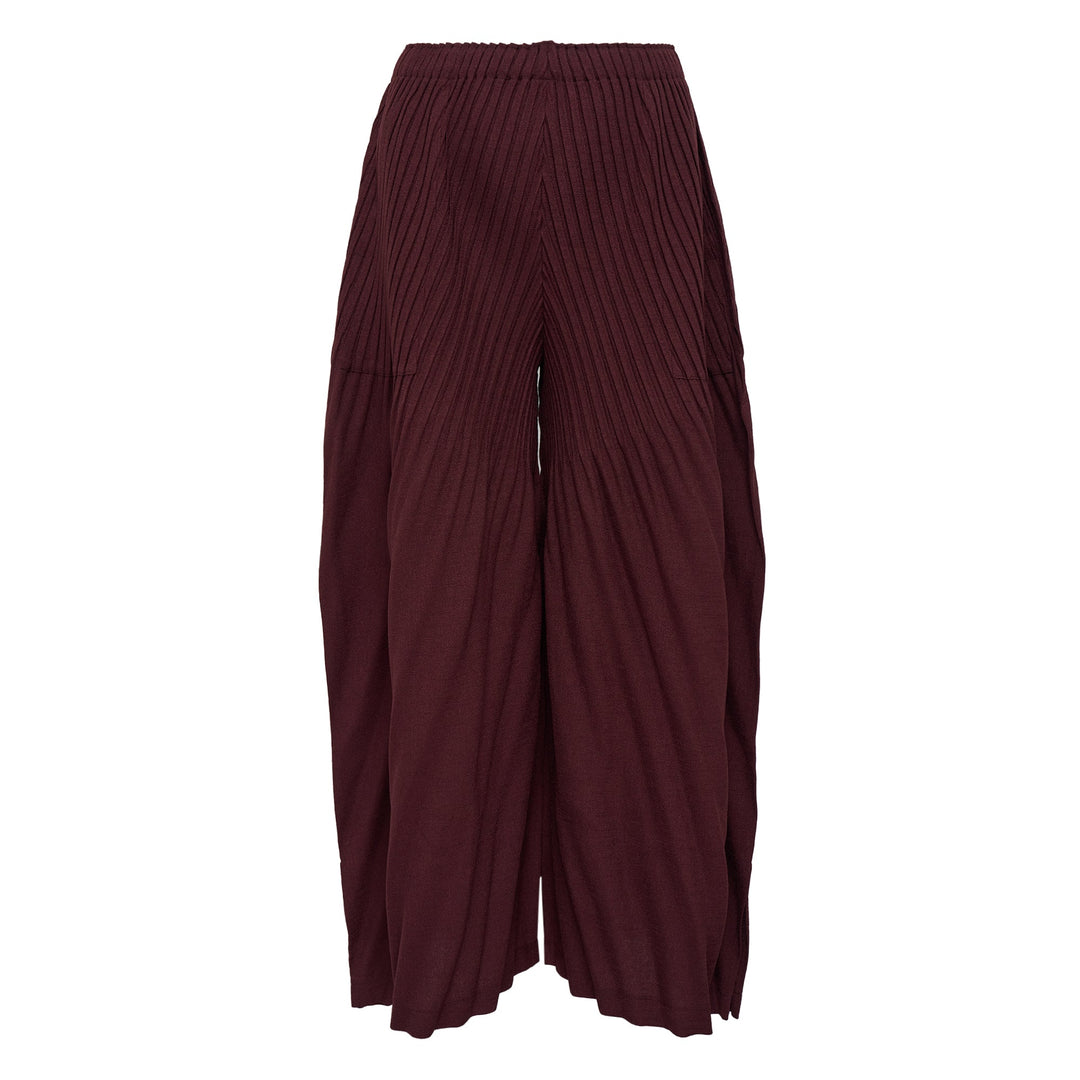 Linen Like Pleats Pleated Pants