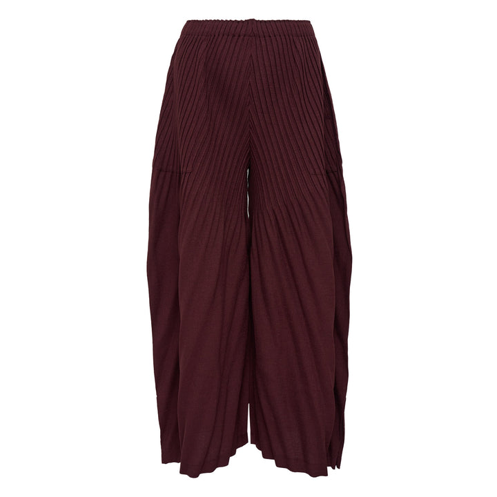 Linen Like Pleats Pleated Pants